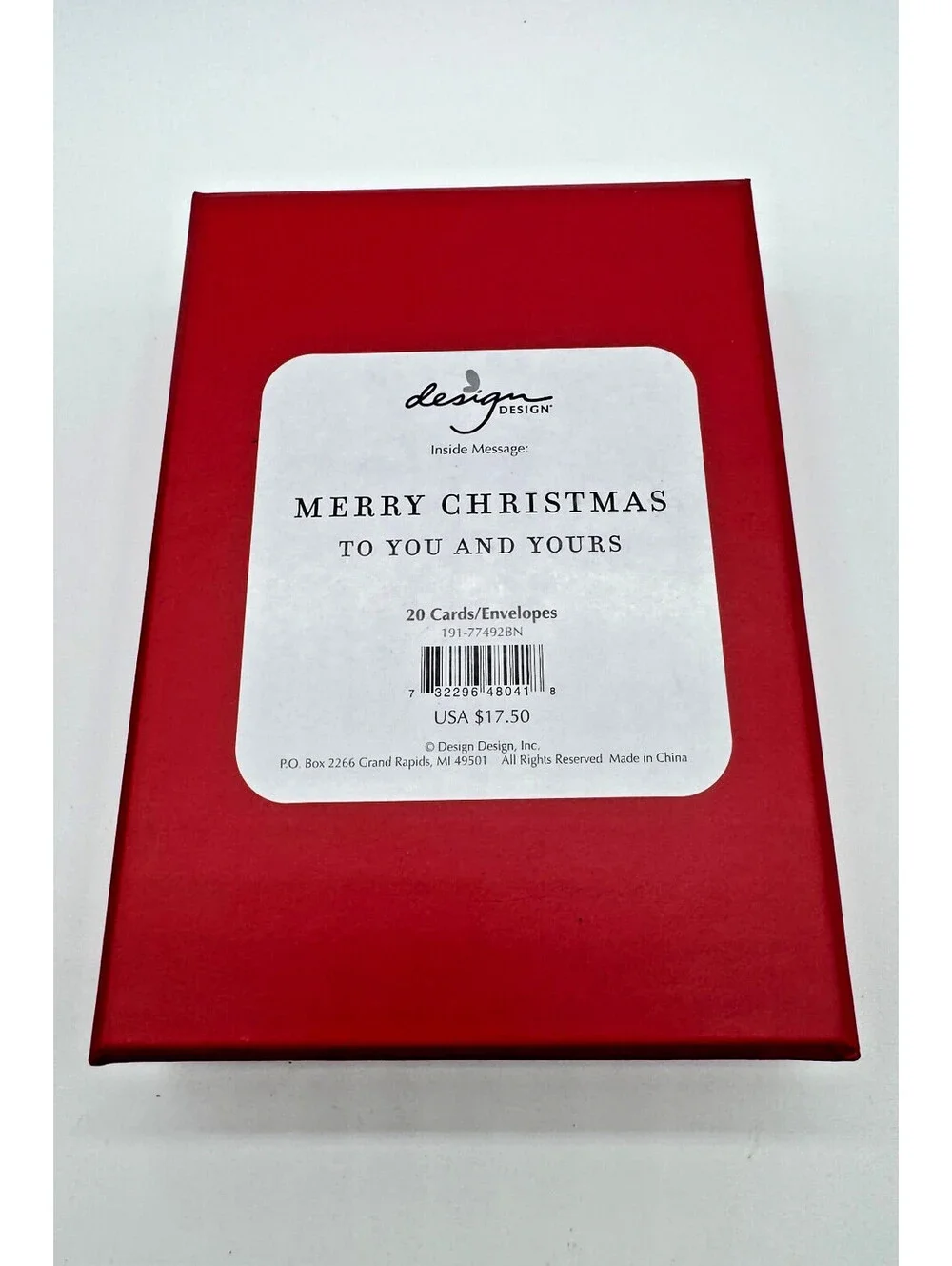 Design Merry Christmas to You and Yours Beautiful Holiday (20) Cards - NEW - Qty